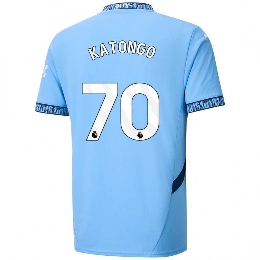 Herren Jadel Katongo #70 Marineblau Heimtrikot Trikot 2024/25 T-Shirt Österreich