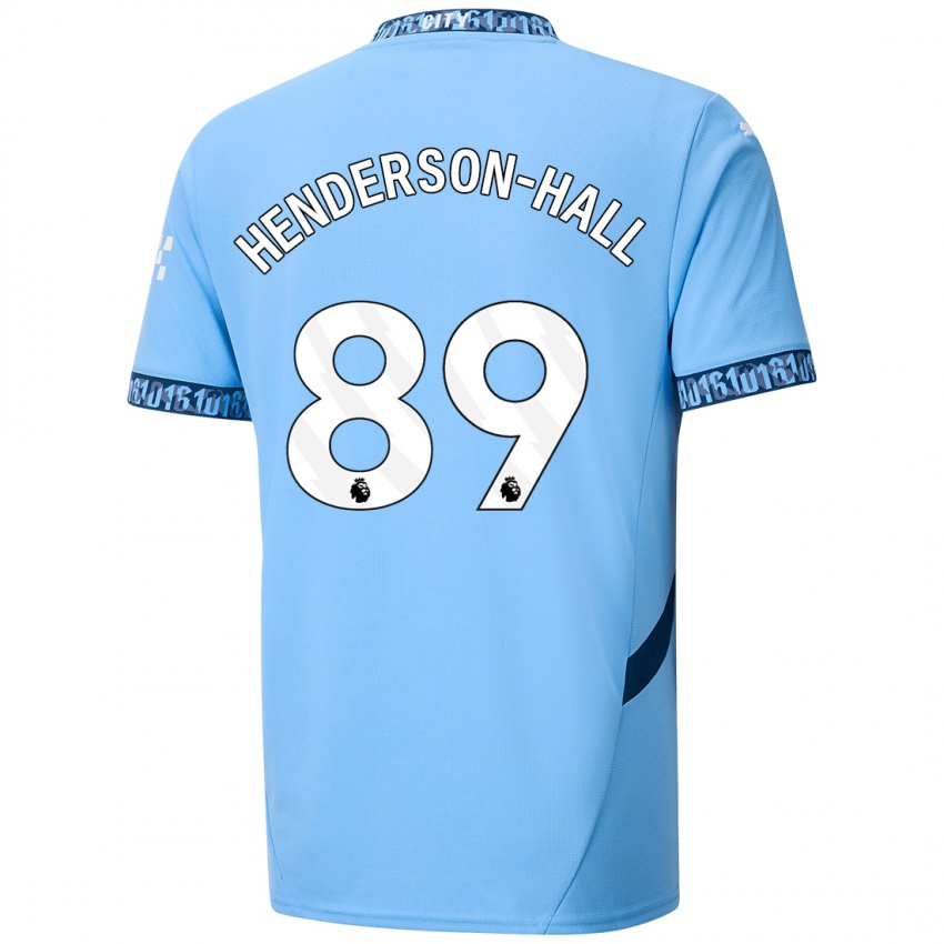 Herren Matty Henderson-Hall #89 Marineblau Heimtrikot Trikot 2024/25 T-Shirt Österreich