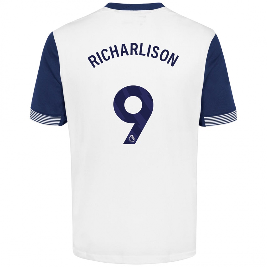 Herren Richarlison #9 Weiß Blau Heimtrikot Trikot 2024/25 T-Shirt Österreich