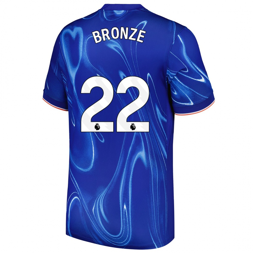 Herren Lucy Bronze #22 Blau Weiß Heimtrikot Trikot 2024/25 T-Shirt Österreich