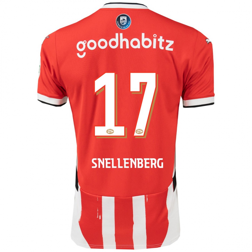 Herren Maxime Snellenberg #17 Rot Weiß Heimtrikot Trikot 2024/25 T-Shirt Österreich