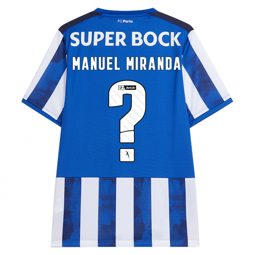 Herren Manuel Miranda #0 Blau Weiß Heimtrikot Trikot 2024/25 T-Shirt Österreich