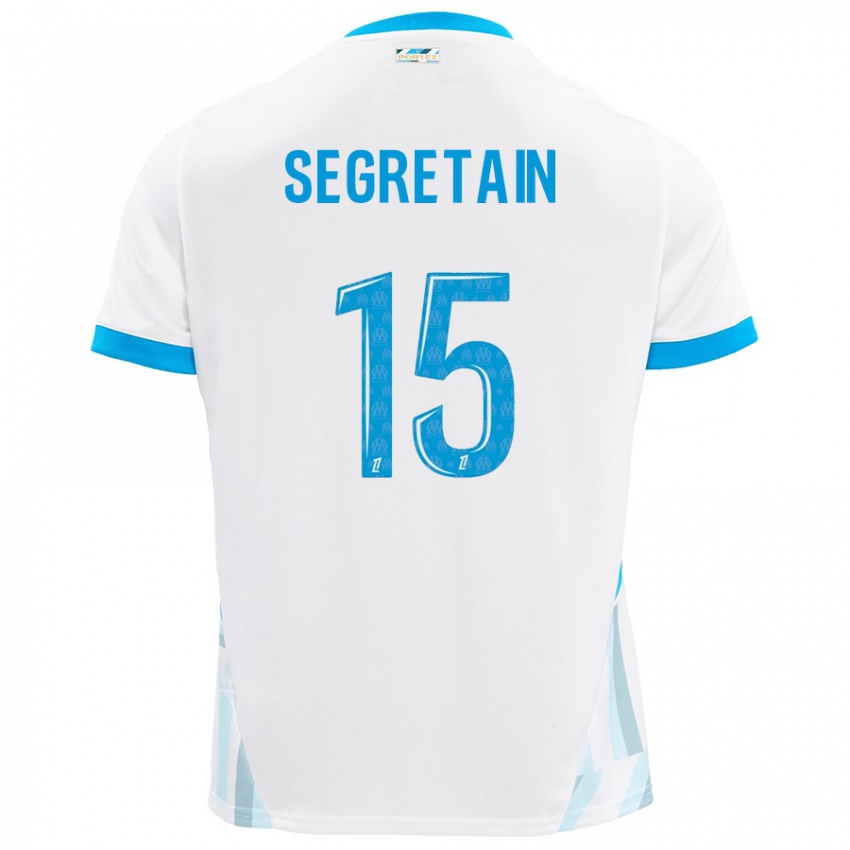 Herren Julie Ségrétain #15 Weiß Himmelblau Heimtrikot Trikot 2024/25 T-Shirt Österreich