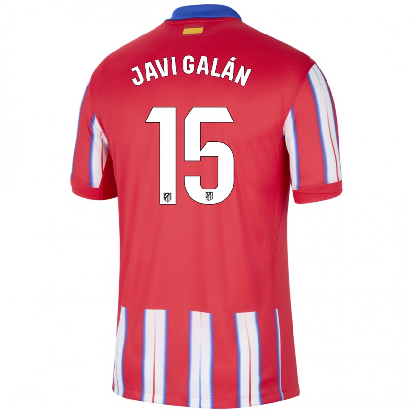 Herren Javi Galan #15 Rot Weiß Blau Heimtrikot Trikot 2024/25 T-Shirt Österreich