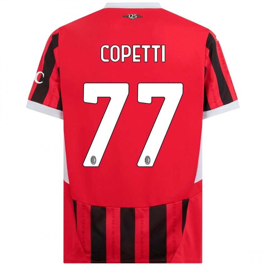 Herren Matilde Copetti #77 Rot Schwarz Heimtrikot Trikot 2024/25 T-Shirt Österreich