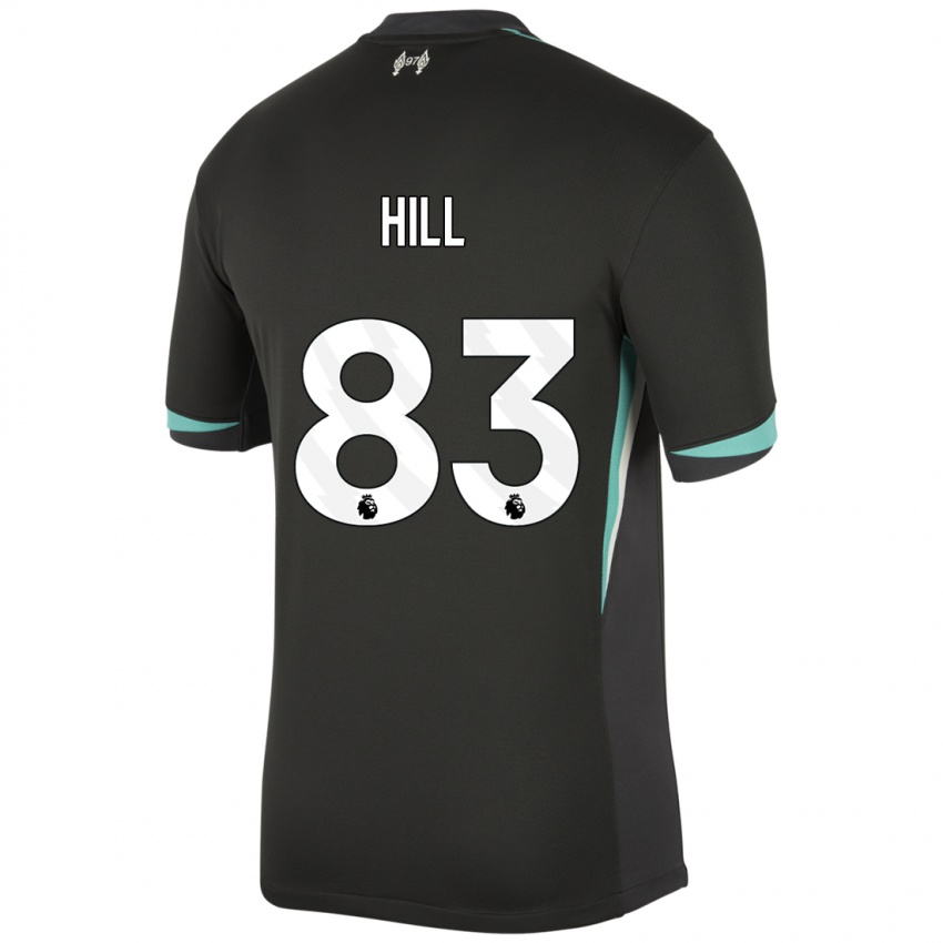 Herren Thomas Hill #83 Schwarz Anthrazitweiß Auswärtstrikot Trikot 2024/25 T-Shirt Österreich