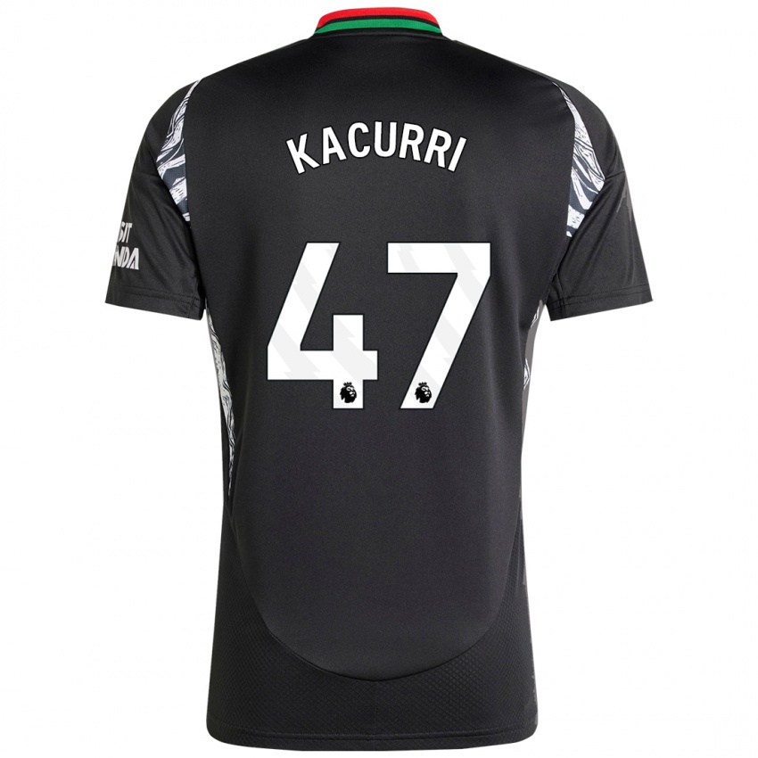 Herren Maldini Kacurri #47 Schwarz Auswärtstrikot Trikot 2024/25 T-Shirt Österreich