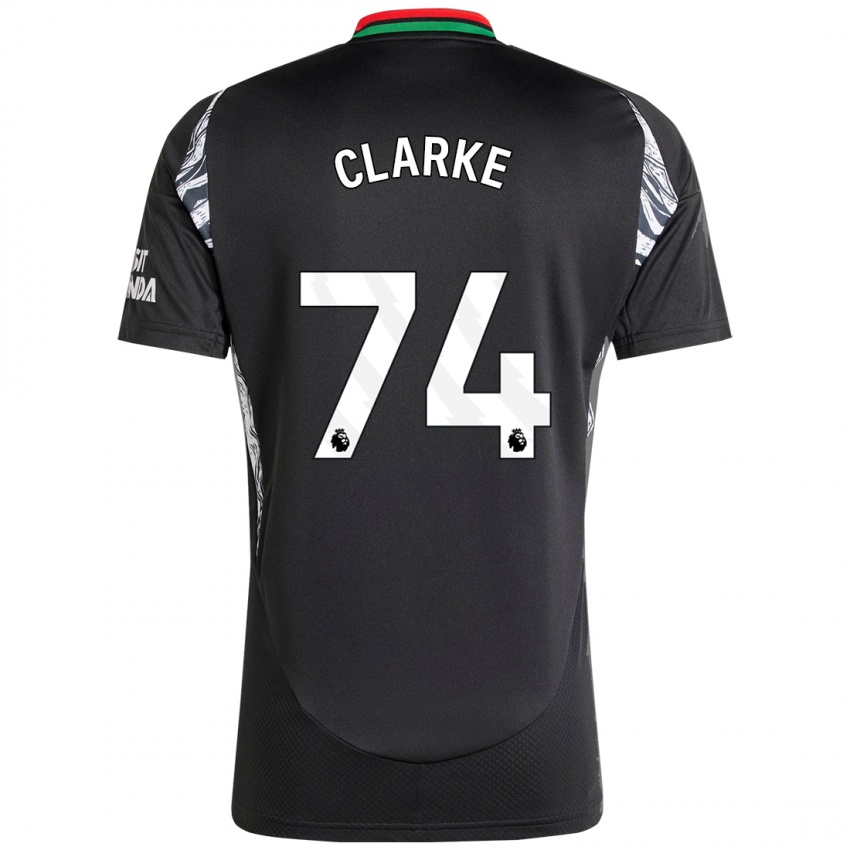 Herren Brayden Clarke #74 Schwarz Auswärtstrikot Trikot 2024/25 T-Shirt Österreich