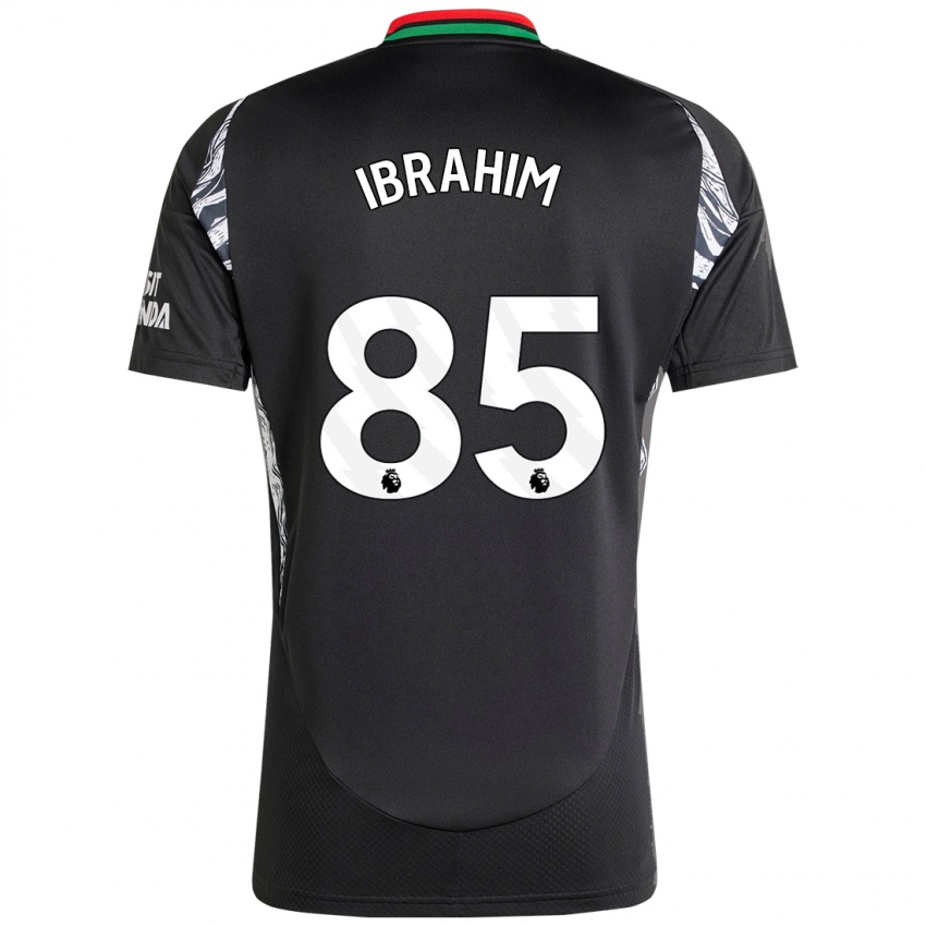 Herren Ife Ibrahim #85 Schwarz Auswärtstrikot Trikot 2024/25 T-Shirt Österreich