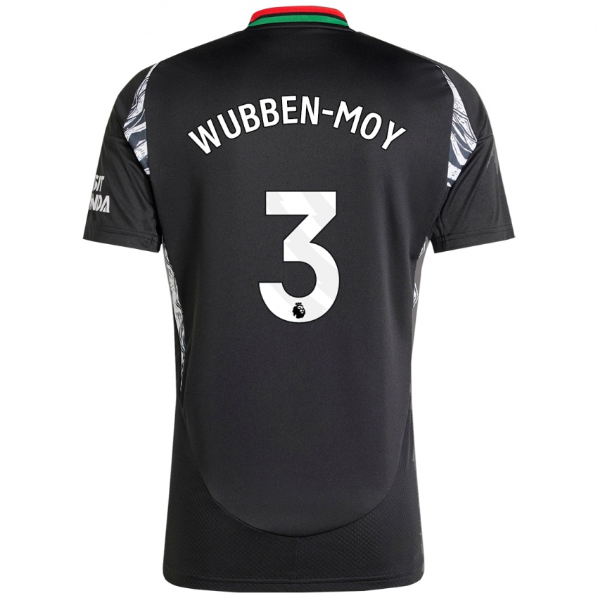 Herren Lotte Wubben-Moy #3 Schwarz Auswärtstrikot Trikot 2024/25 T-Shirt Österreich