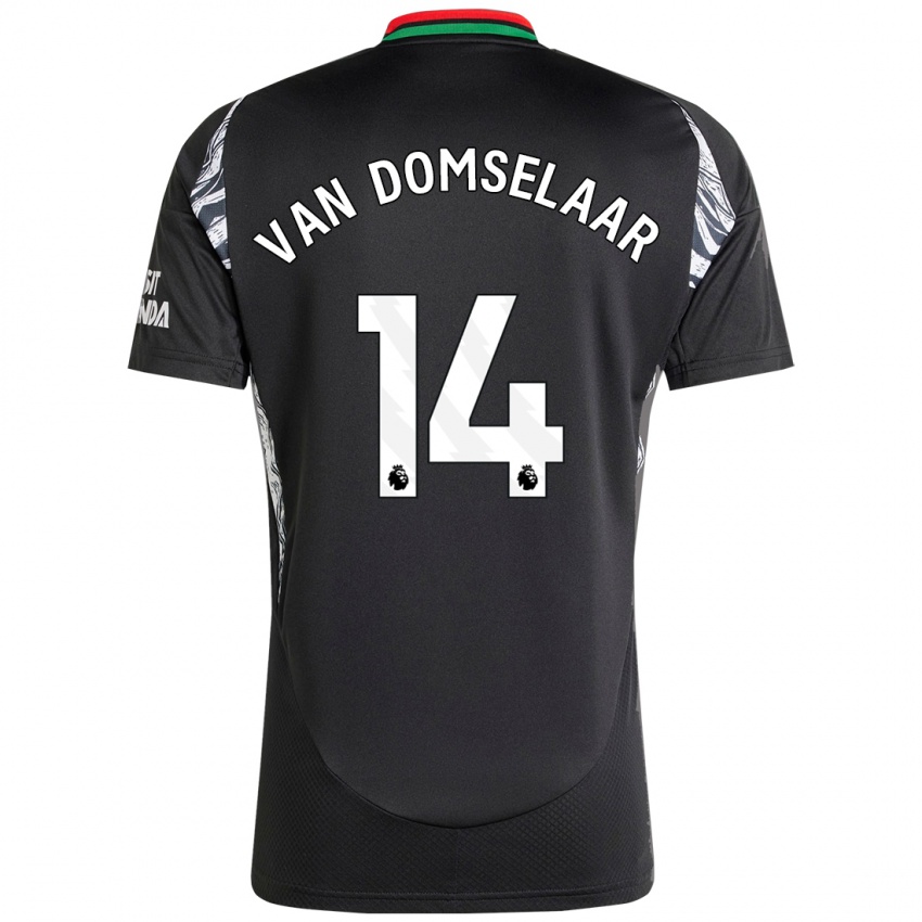 Herren Daphne Van Domselaar #14 Schwarz Auswärtstrikot Trikot 2024/25 T-Shirt Österreich