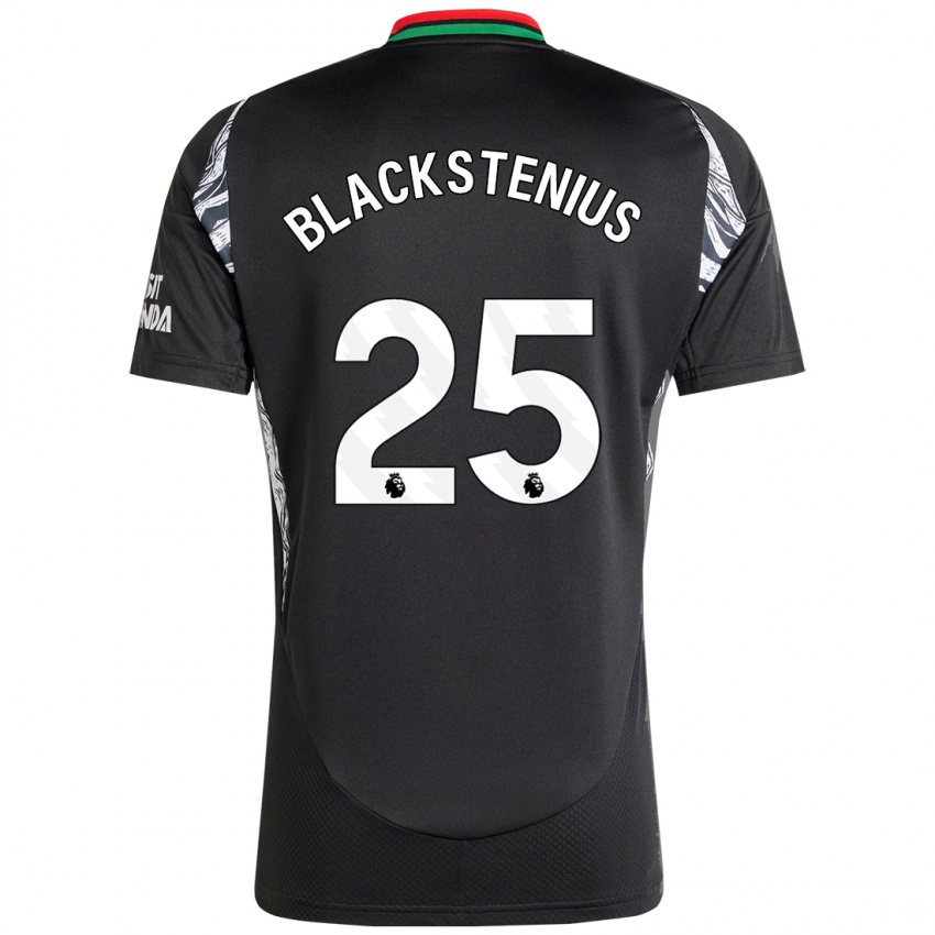 Herren Stina Blackstenius #25 Schwarz Auswärtstrikot Trikot 2024/25 T-Shirt Österreich