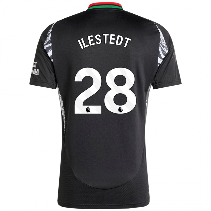 Herren Amanda Ilestedt #28 Schwarz Auswärtstrikot Trikot 2024/25 T-Shirt Österreich