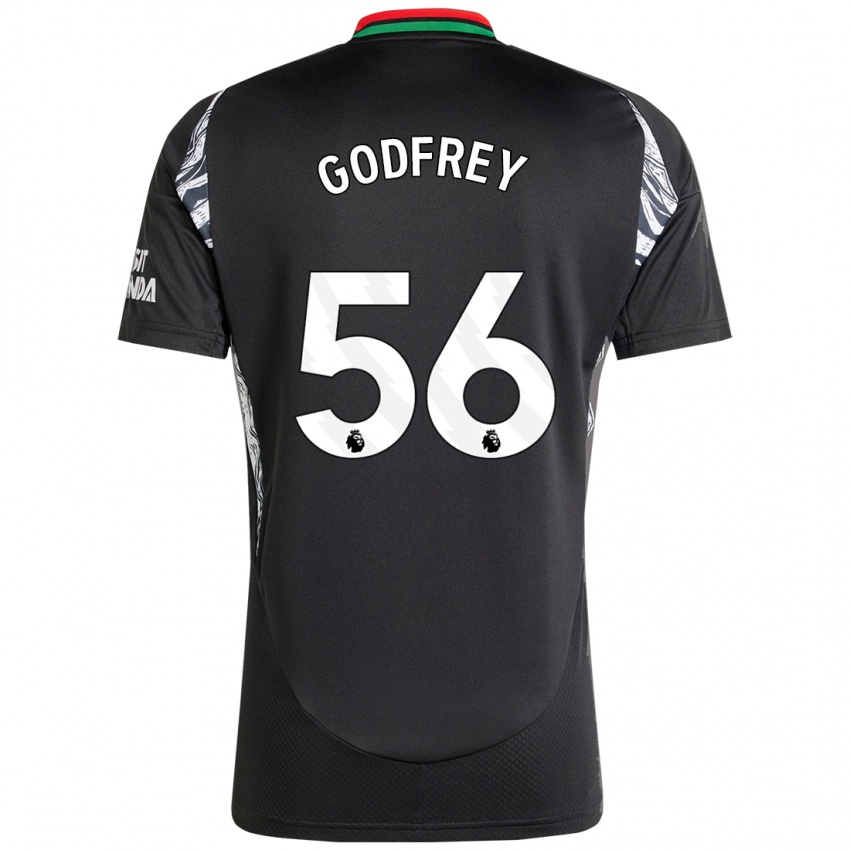 Herren Freya Godfrey #56 Schwarz Auswärtstrikot Trikot 2024/25 T-Shirt Österreich