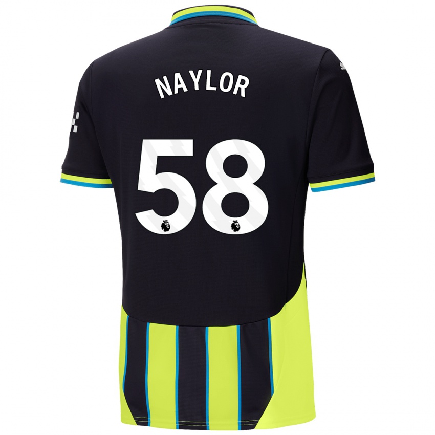 Herren Seb Naylor #58 Blaugelb Auswärtstrikot Trikot 2024/25 T-Shirt Österreich