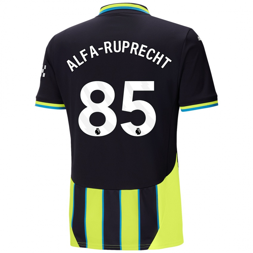 Herren Farid Alfa-Ruprecht #85 Blaugelb Auswärtstrikot Trikot 2024/25 T-Shirt Österreich