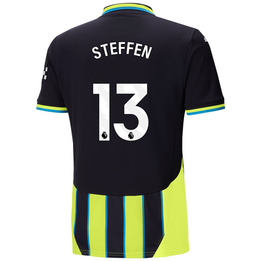 Herren Zack Steffen #13 Blaugelb Auswärtstrikot Trikot 2024/25 T-Shirt Österreich