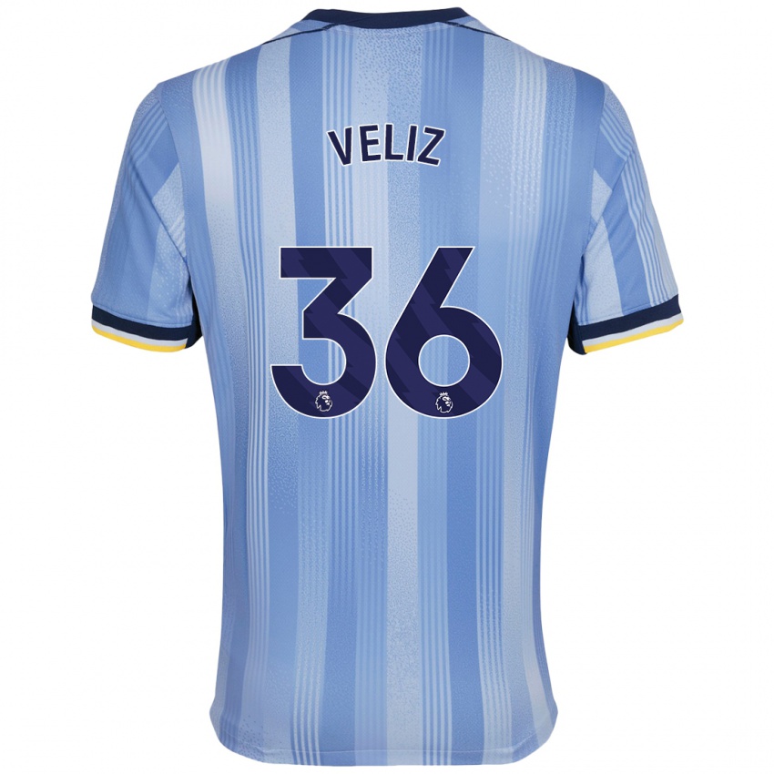 Herren Alejo Véliz #36 Hellblau Auswärtstrikot Trikot 2024/25 T-Shirt Österreich