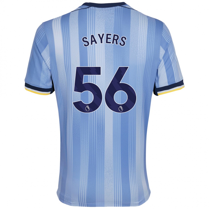 Herren Charlie Sayers #56 Hellblau Auswärtstrikot Trikot 2024/25 T-Shirt Österreich