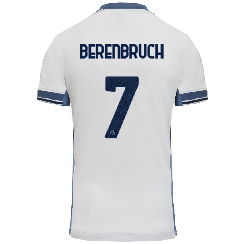 Herren Thomas Berenbruch #7 Weißgrau Auswärtstrikot Trikot 2024/25 T-Shirt Österreich