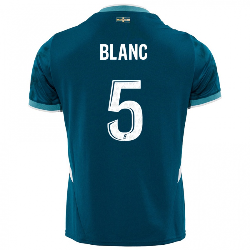 Herren Amandine Blanc #5 Türkisblau Auswärtstrikot Trikot 2024/25 T-Shirt Österreich