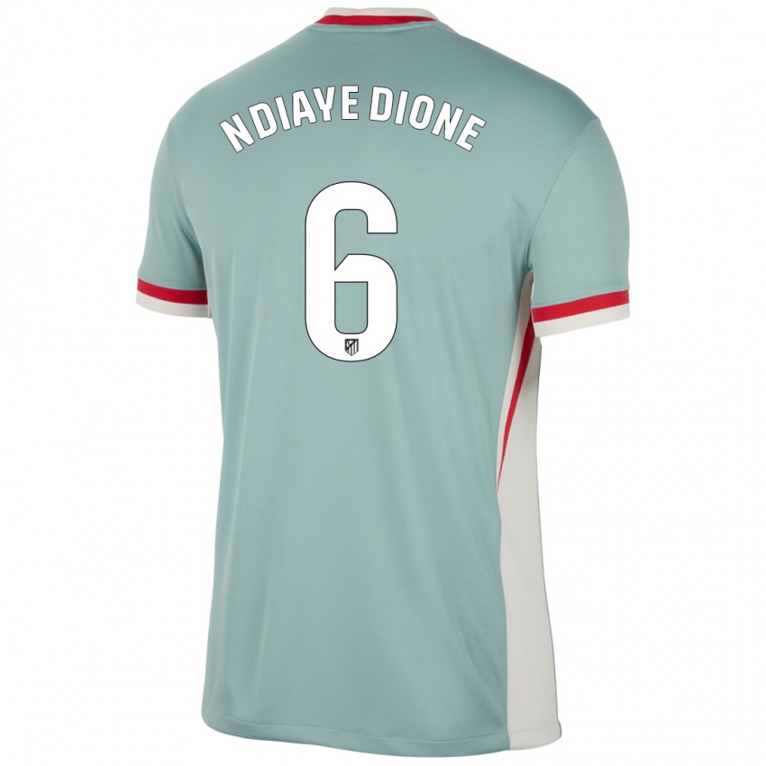 Herren Assane Ndiaye Dione #6 Hellbeige Blau Auswärtstrikot Trikot 2024/25 T-Shirt Österreich