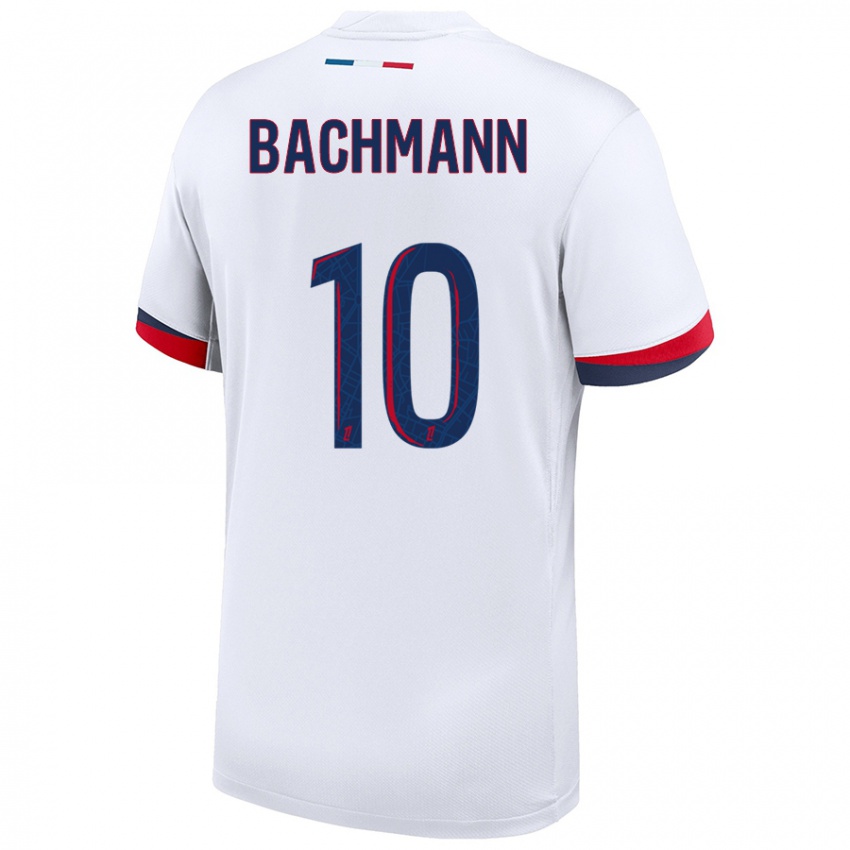 Herren Ramona Bachmann #10 Weiß Blau Rot Auswärtstrikot Trikot 2024/25 T-Shirt Österreich