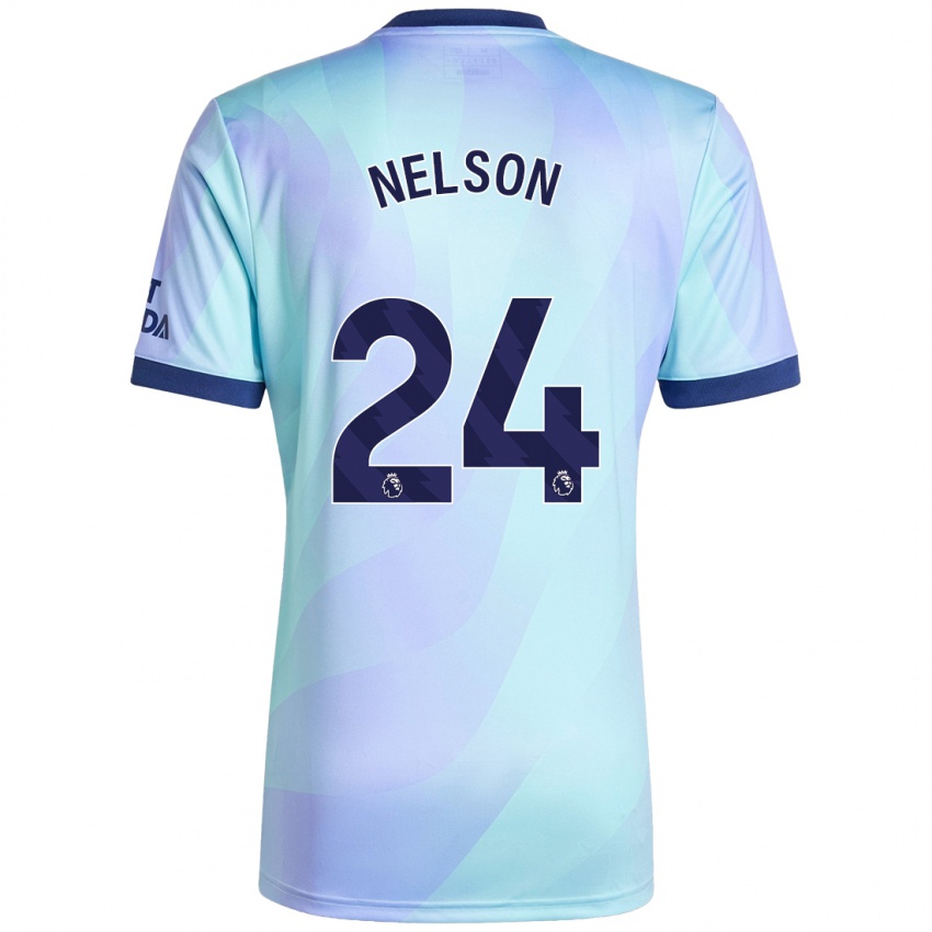 Herren Reiss Nelson #24 Aquamarin Ausweichtrikot Trikot 2024/25 T-Shirt Österreich