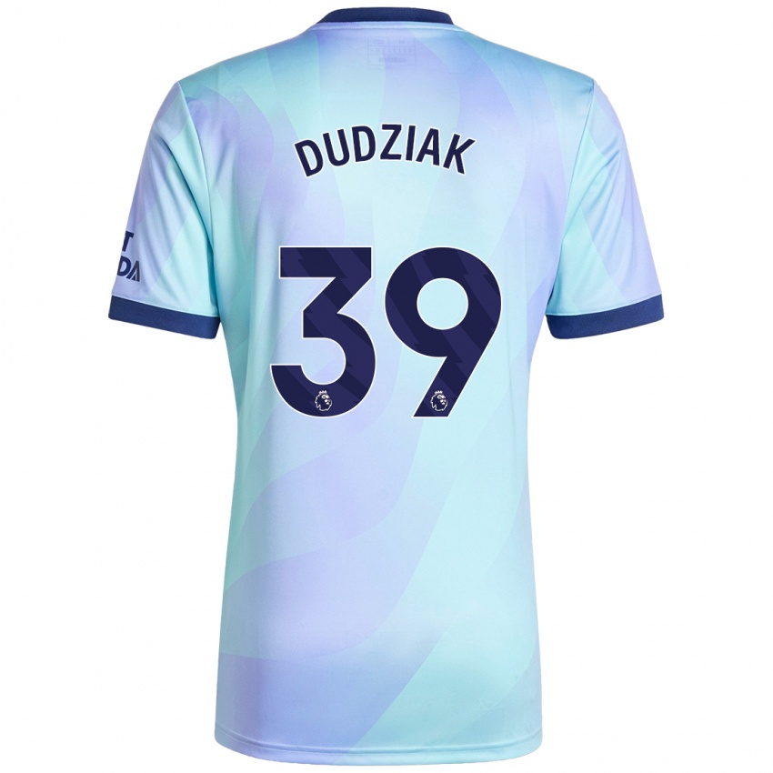 Herren Harrison Dudziak #39 Aquamarin Ausweichtrikot Trikot 2024/25 T-Shirt Österreich