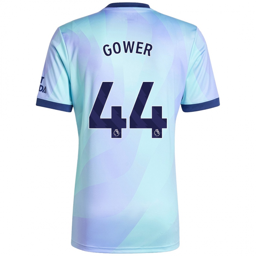 Herren Jimi Gower #44 Aquamarin Ausweichtrikot Trikot 2024/25 T-Shirt Österreich