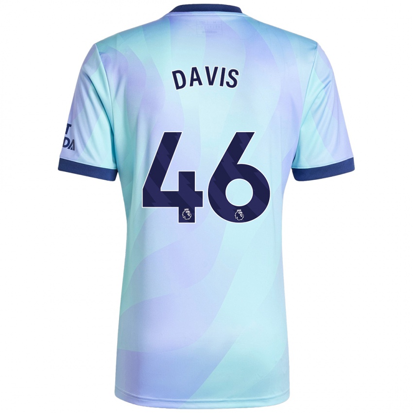 Herren Timi Davis #46 Aquamarin Ausweichtrikot Trikot 2024/25 T-Shirt Österreich