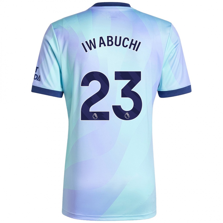 Herren Mana Iwabuchi #23 Aquamarin Ausweichtrikot Trikot 2024/25 T-Shirt Österreich