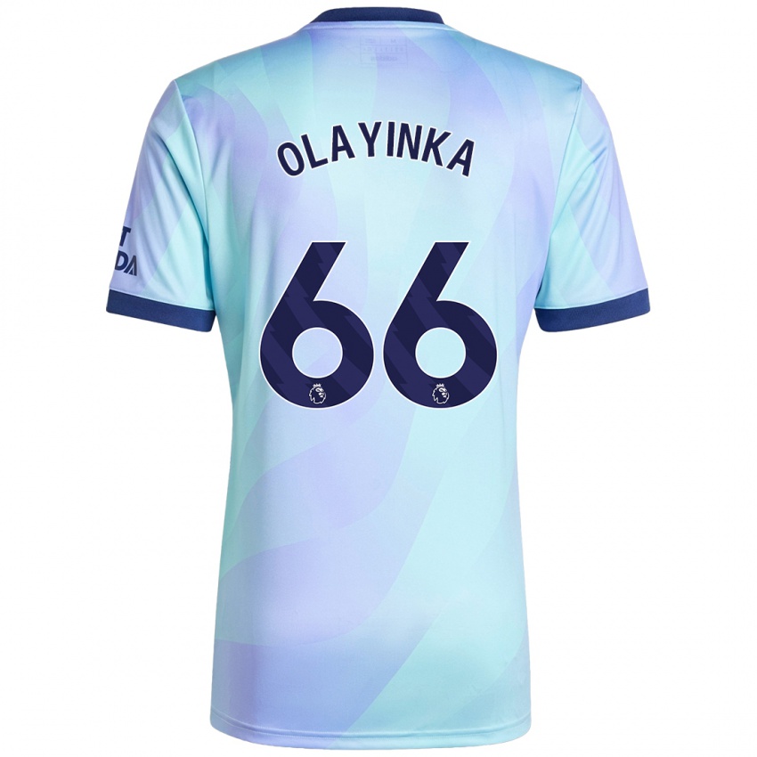 Herren James Olayinka #66 Aquamarin Ausweichtrikot Trikot 2024/25 T-Shirt Österreich