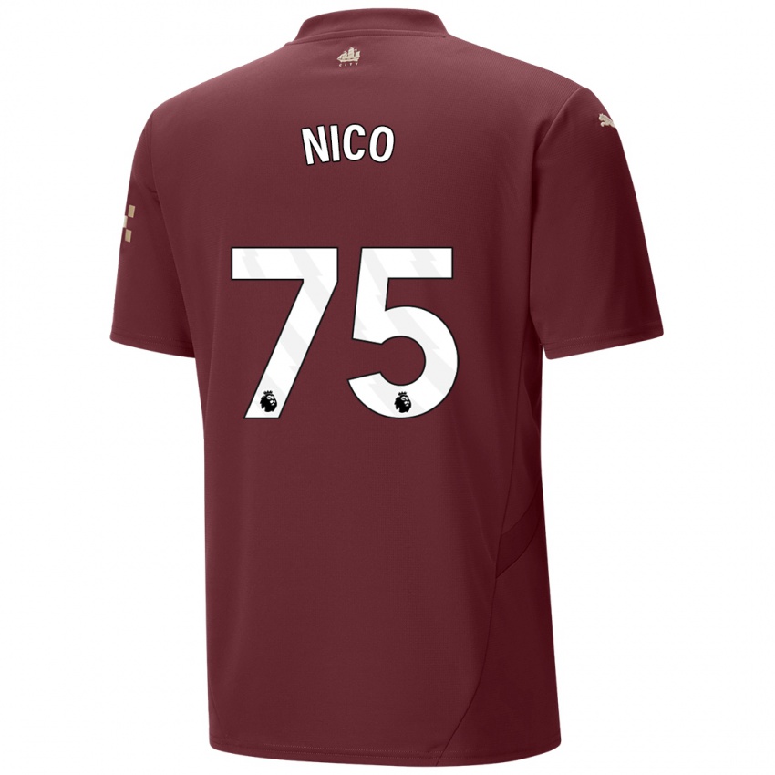 Herren Nico O'reilly #75 Kastanienbraun Ausweichtrikot Trikot 2024/25 T-Shirt Österreich