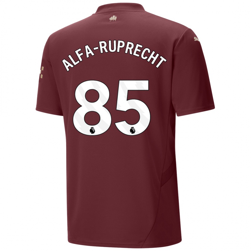 Herren Farid Alfa-Ruprecht #85 Kastanienbraun Ausweichtrikot Trikot 2024/25 T-Shirt Österreich