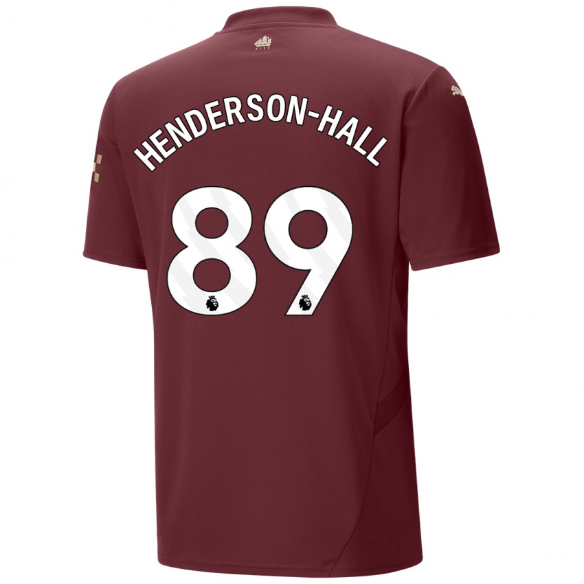 Herren Matty Henderson-Hall #89 Kastanienbraun Ausweichtrikot Trikot 2024/25 T-Shirt Österreich