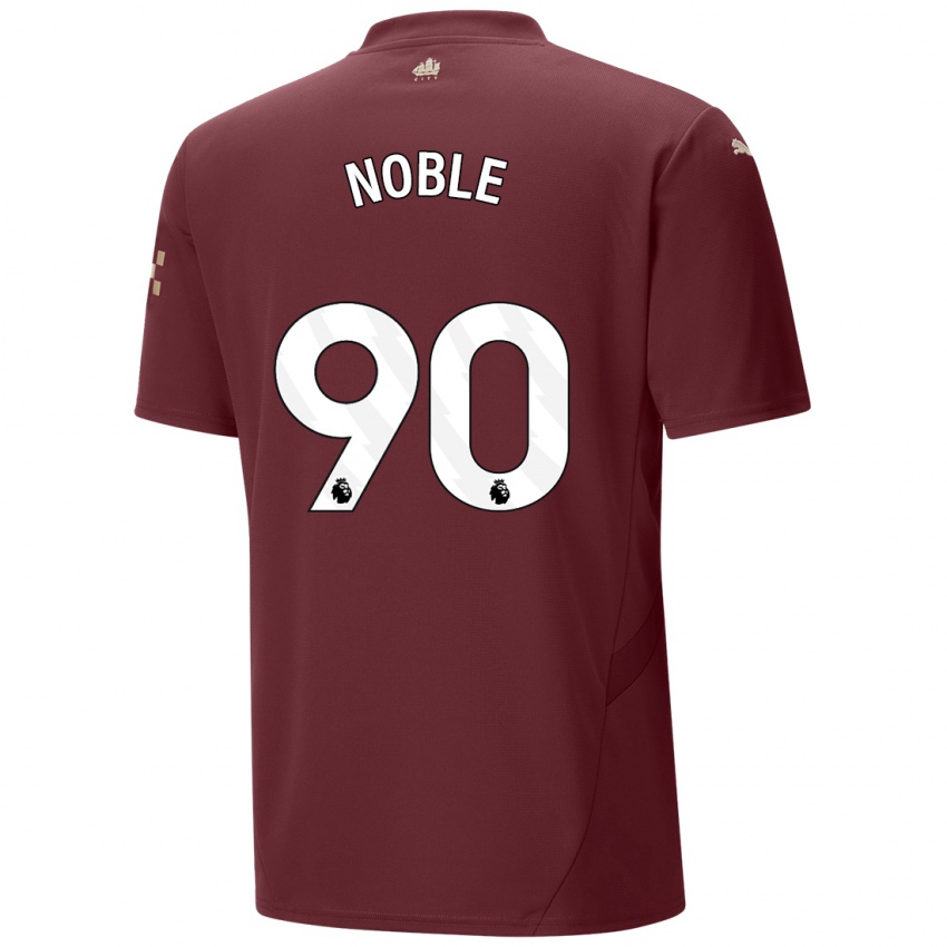 Herren Kian Noble #90 Kastanienbraun Ausweichtrikot Trikot 2024/25 T-Shirt Österreich