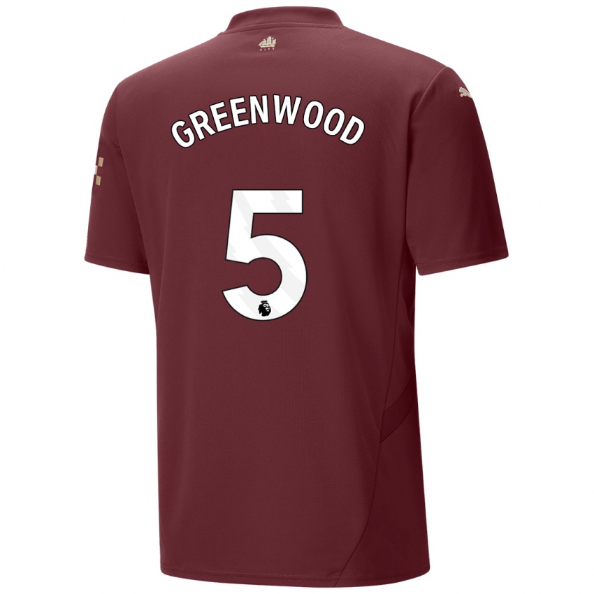 Herren Alex Greenwood #5 Kastanienbraun Ausweichtrikot Trikot 2024/25 T-Shirt Österreich