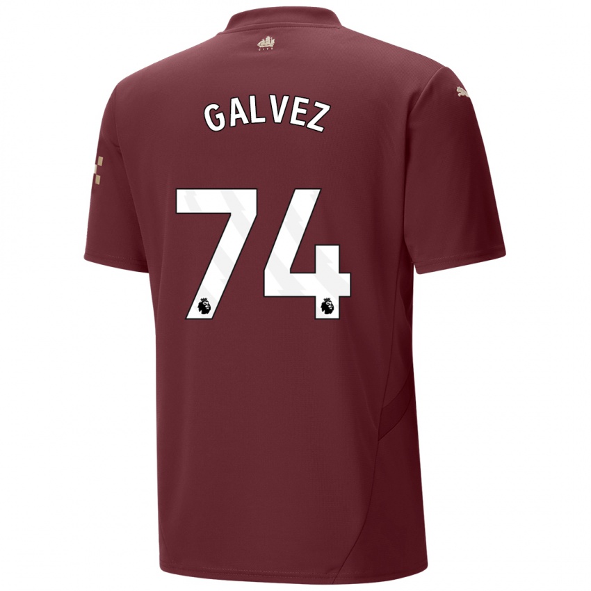 Herren Tomas Galvez #74 Kastanienbraun Ausweichtrikot Trikot 2024/25 T-Shirt Österreich