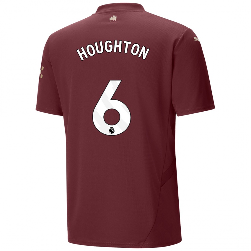 Herren Steph Houghton #6 Kastanienbraun Ausweichtrikot Trikot 2024/25 T-Shirt Österreich