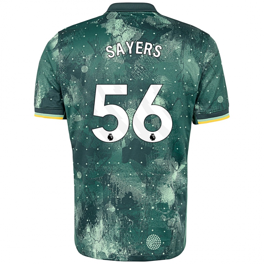 Herren Charlie Sayers #56 Mintgrün Ausweichtrikot Trikot 2024/25 T-Shirt Österreich