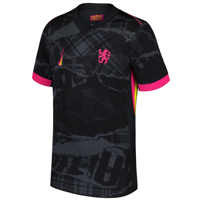 Herren Ihren Namen #0 Schwarz Rosa Ausweichtrikot Trikot 2024/25 T-Shirt Österreich