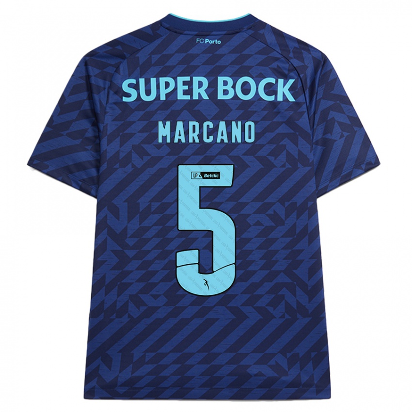 Herren Iván Marcano #5 Marineblau Ausweichtrikot Trikot 2024/25 T-Shirt Österreich