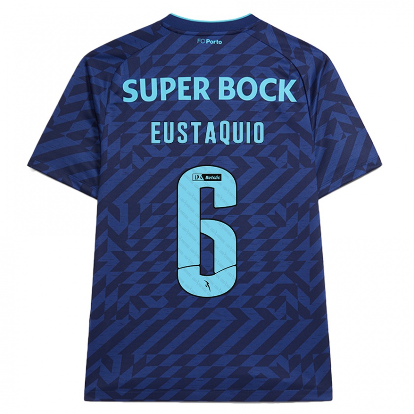 Herren Stephen Eustaquio #6 Marineblau Ausweichtrikot Trikot 2024/25 T-Shirt Österreich