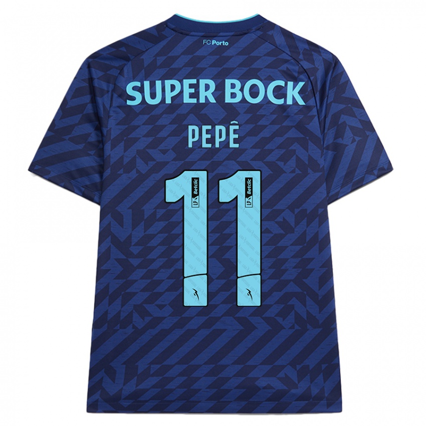 Herren Pepê #11 Marineblau Ausweichtrikot Trikot 2024/25 T-Shirt Österreich