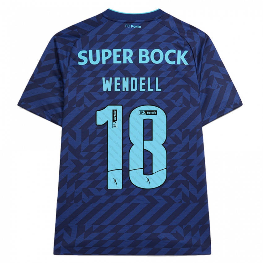 Herren Wendell #18 Marineblau Ausweichtrikot Trikot 2024/25 T-Shirt Österreich