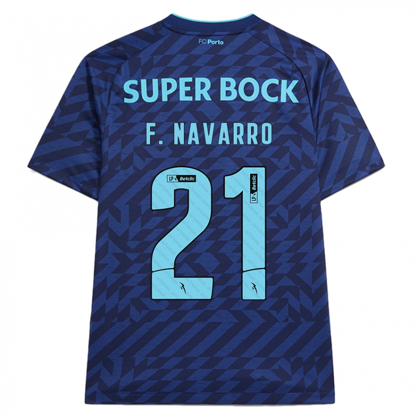 Herren Fran Navarro #21 Marineblau Ausweichtrikot Trikot 2024/25 T-Shirt Österreich