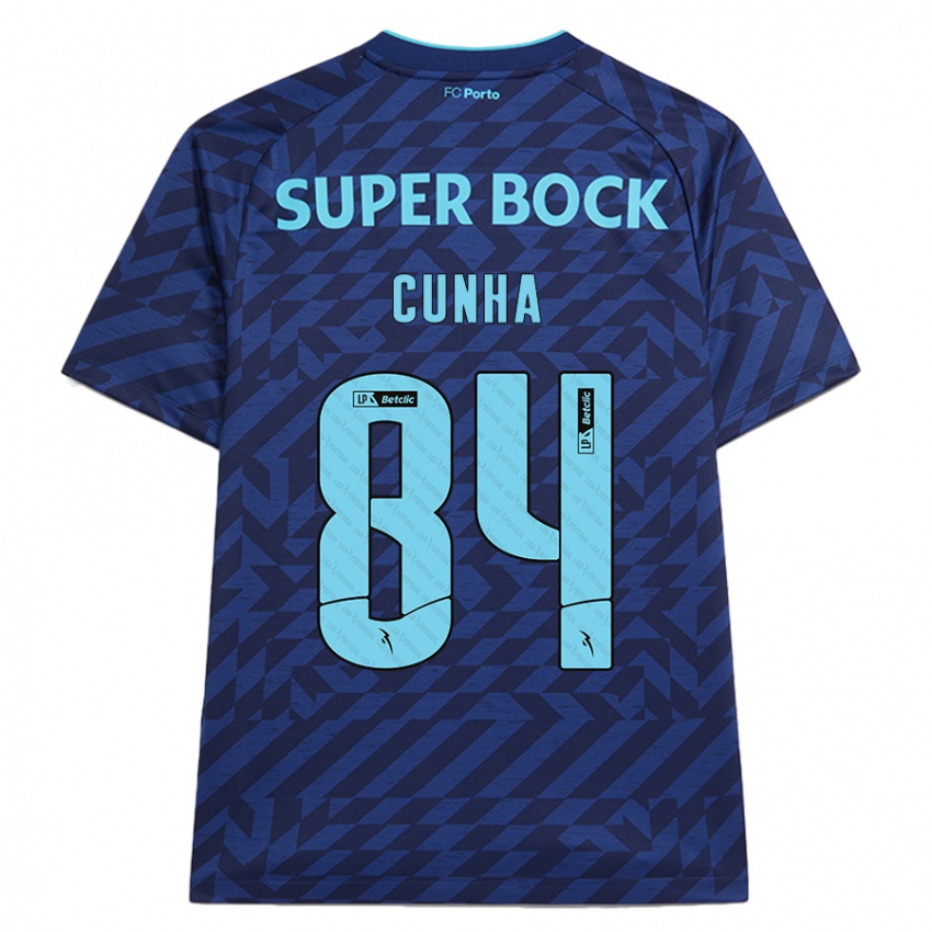 Herren Martim Cunha #84 Marineblau Ausweichtrikot Trikot 2024/25 T-Shirt Österreich