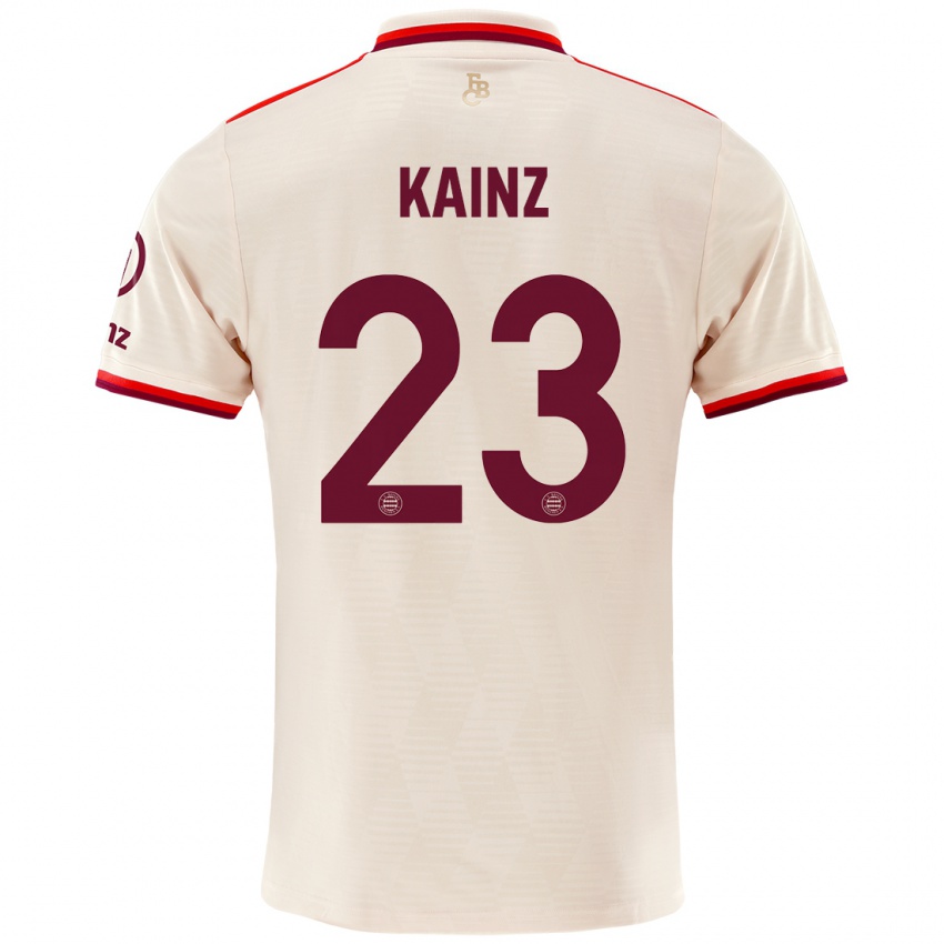 Herren Manuel Kainz #23 Leinen Ausweichtrikot Trikot 2024/25 T-Shirt Österreich