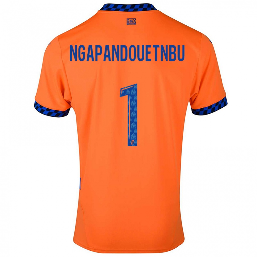 Herren Simon Ngapandouetnbu #1 Orange Dunkelblau Ausweichtrikot Trikot 2024/25 T-Shirt Österreich